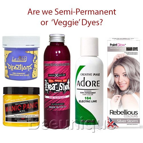 Semi Permanent Hair Dyes - Beeunique Blog