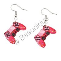 Joypad/Joystick Red Earrings