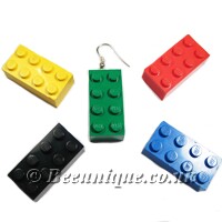 Lego Brick Earrings