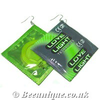 Condom Glow Earrings
