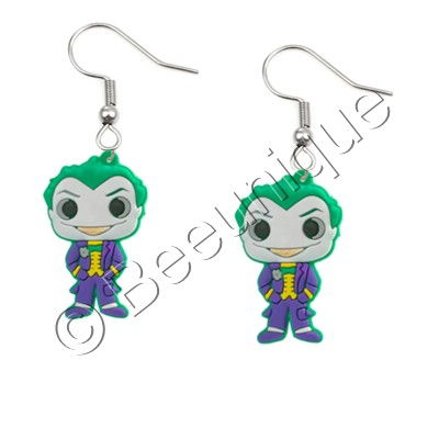 Joker Rubber Earrings - Click Image to Close