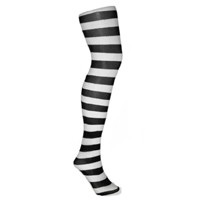 O/Knee Stripe Black/White