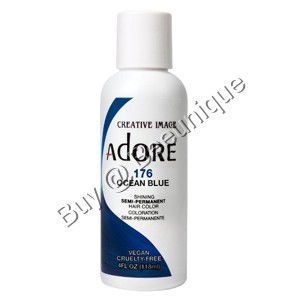 Adore Ocean Blue Hair Dye Bottle