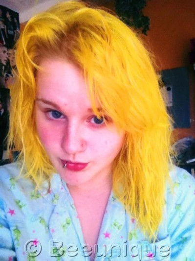 Crazy Color Canary Yellow Hair Dye Photo