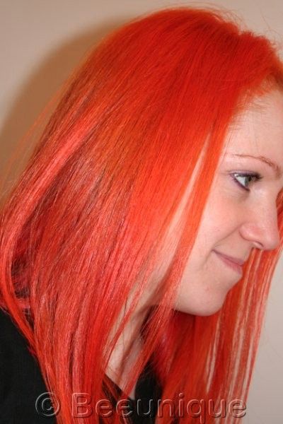 Directions Fluorescent Orange (UV) Hair Dye Photo