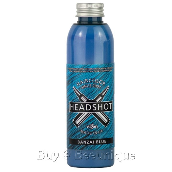 Headshot Banzai Blue Hair Dye Bottle