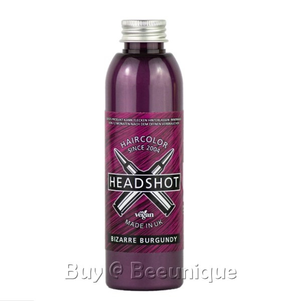Headshot Bizarre Burgundy Hair Dye Bottle