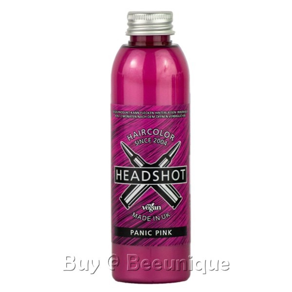 Headshot Panic Pink Hair Dye Bottle