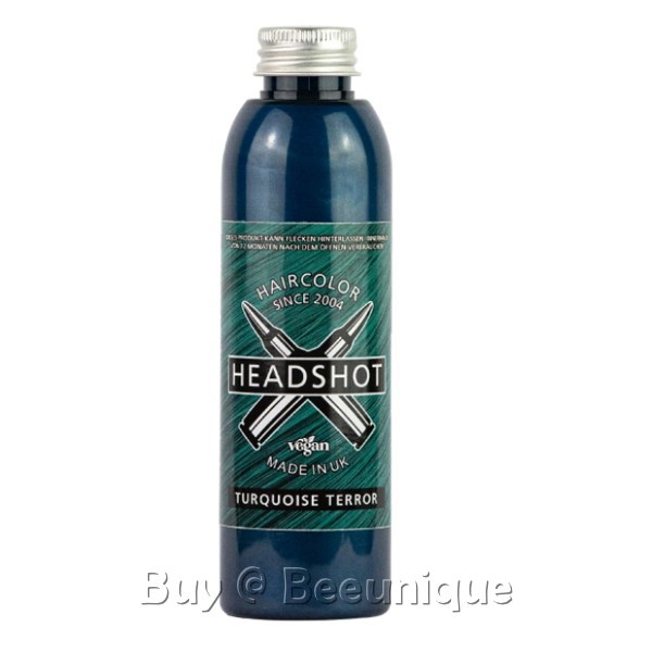 Headshot Turquoise Terror Hair Dye Bottle